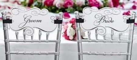 sillas de novios