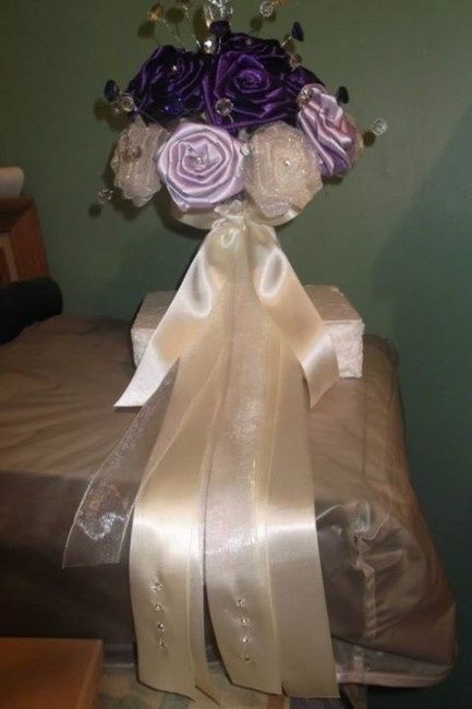 Ramos de novia hechos de tela - 1