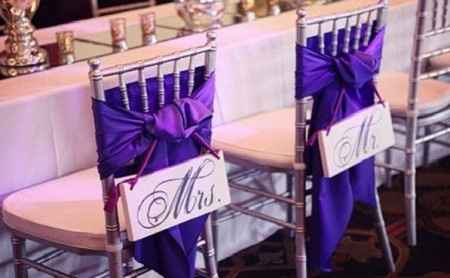 sillas de novios