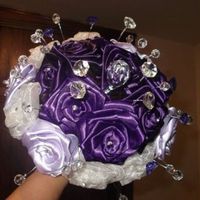 Ramos de novia hechos de tela - 2
