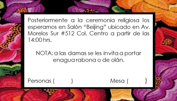  Elementos de invitaciones. - 1
