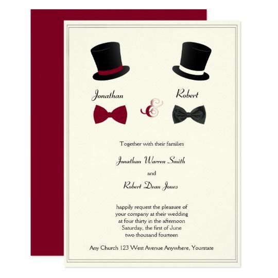 Invitaciones boda gay 🤵🏻❤️🤵🏻 8