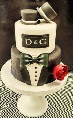 Pasteles para boda Gay 🤵🏻❤️🤵🏻 3