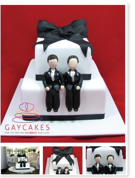 Pasteles para boda Gay 🤵🏻❤️🤵🏻 12
