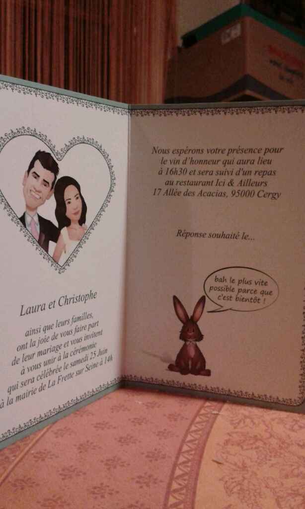 Voilà invitaciones a la francesa! ;) - 2