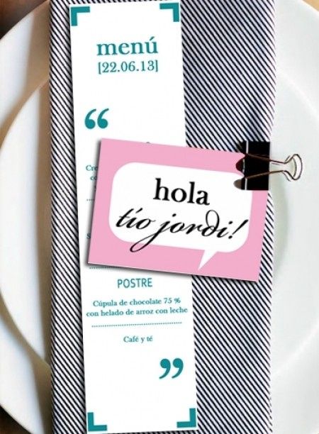 menu personalizado