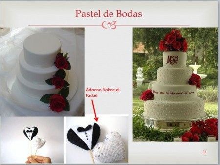 Nuestra Idea de Pastel de Bodas y Toppers