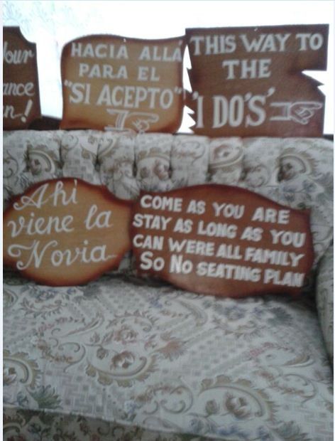 Mis letreros para mis pajes