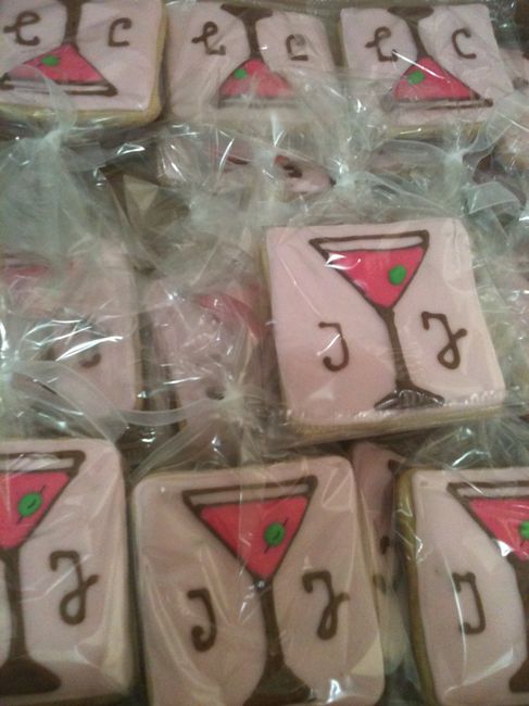 Galletas de recuerdo - Copas de matini