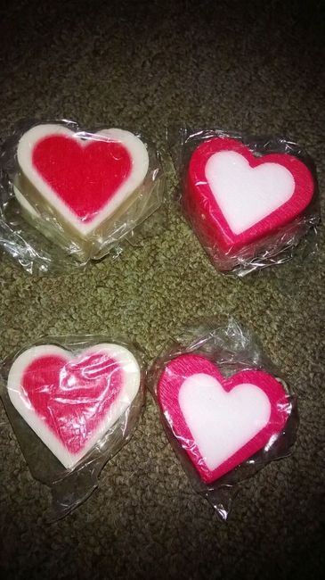 Regalos de agradecimiento para damas: velas de corazon