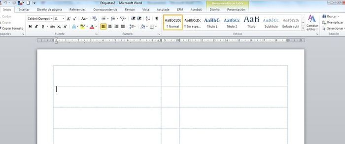 Como crear la plantilla para etiquetas imprimibles en word