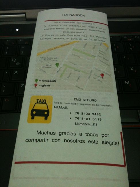 Nuestro Triptico de Bienvenida a Nuestra Boda 