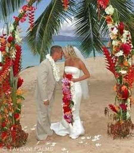Arco en playa