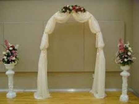 Arco con Tela Blanco
