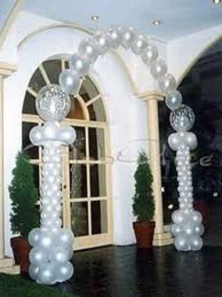 Arco Con Globos Blancos