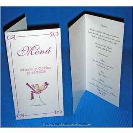 Menu por mesa 2