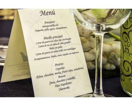 Menu por Mesa Sencillo