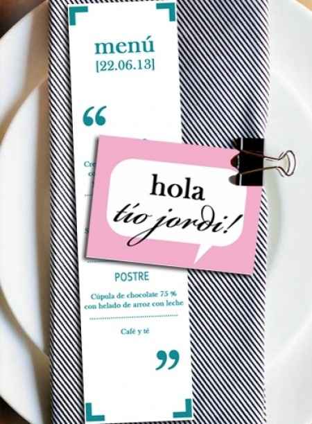 menu personalizado
