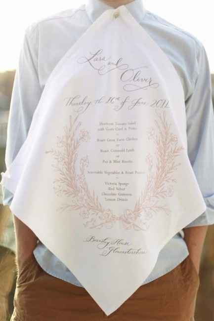 Menu en servilleta