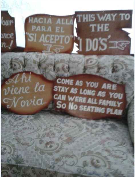 Mis letreros para mis pajes