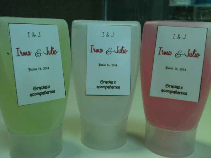 Nuestros geles antibacteriales de recuerdo