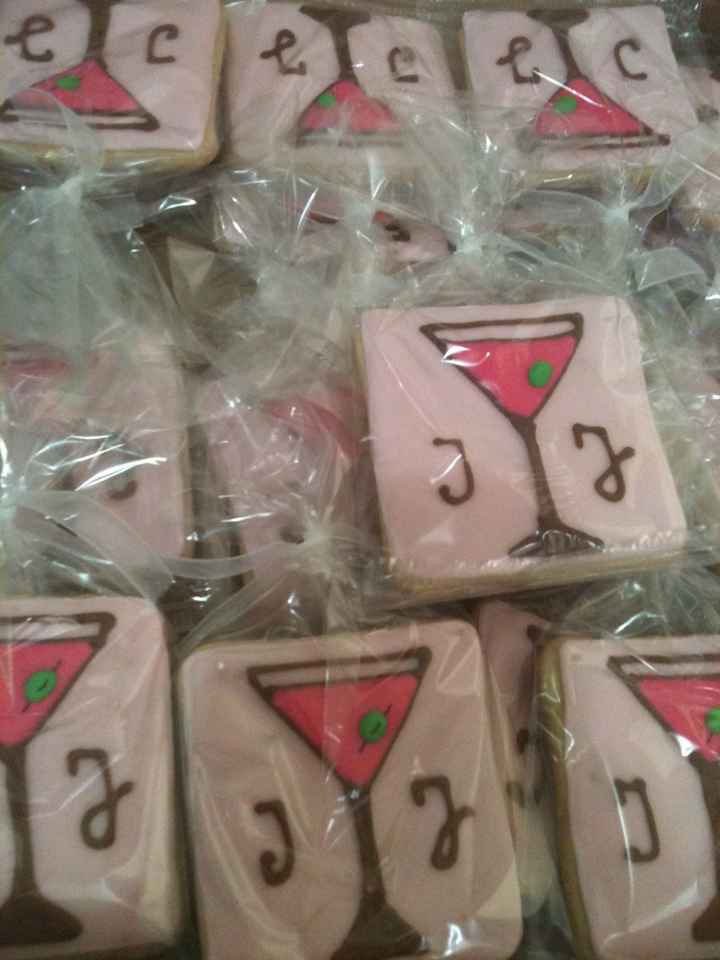 Galletas de recuerdo - Copas de matini