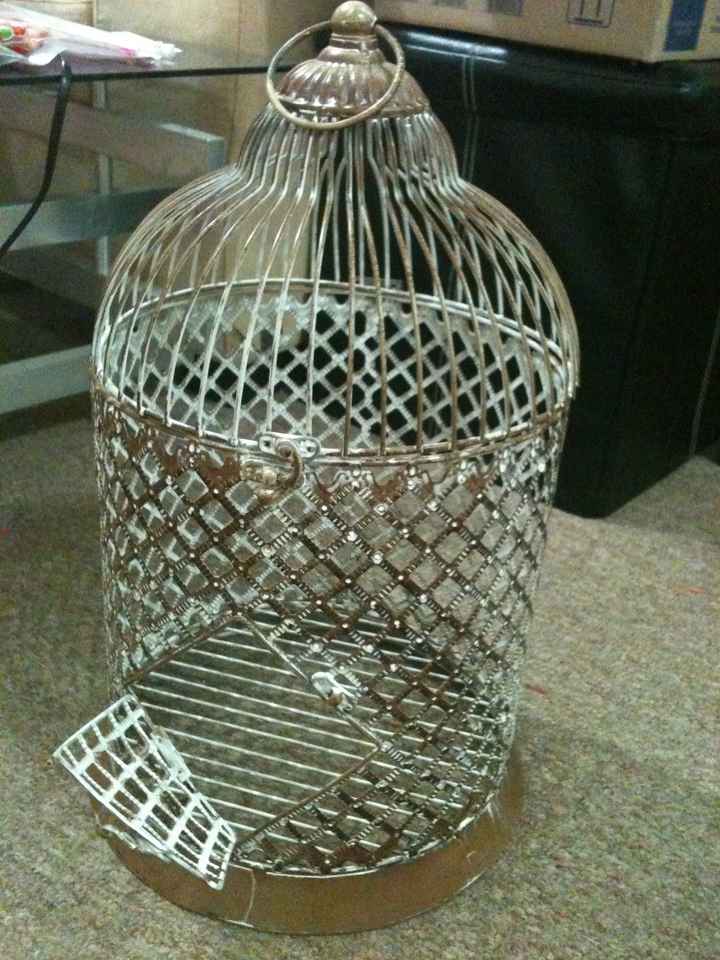 Jaula para nuestro libro de firmas - Piedras Decorativas