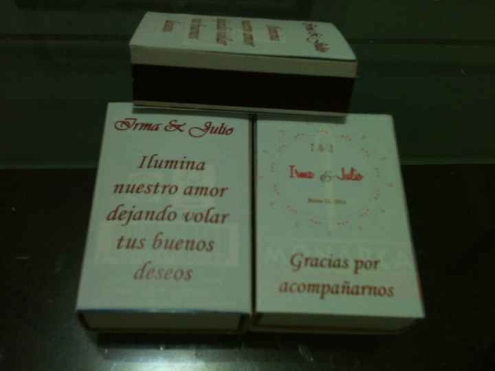 Nuestros cerillos personalizados para los globos de cantoya