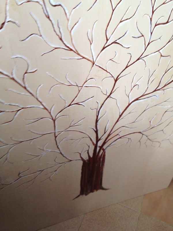 Nuestro Arbol de Huellas en madera