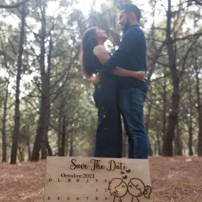 Les comparto las fotos de mi save the date 2