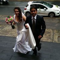 LLEGANDO A LA IGLESIA.