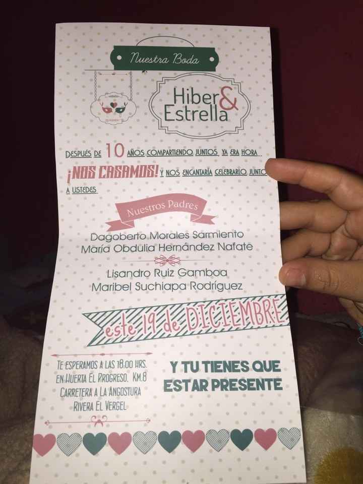 A 56 días del gran día las invitaciones listas - 2