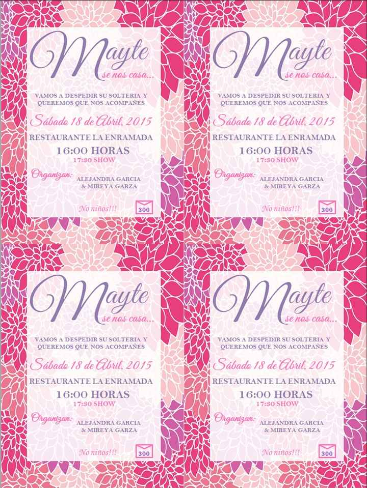 invitaciones de despedida 