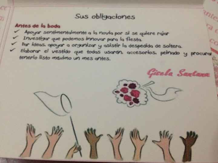 Obligaciones de Damas de Honor 