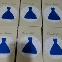 Invitaciones para mis madrinas hechas por mi - 1