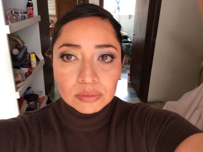 Maquillaje boda civil vs prueba del día de ayer - 4