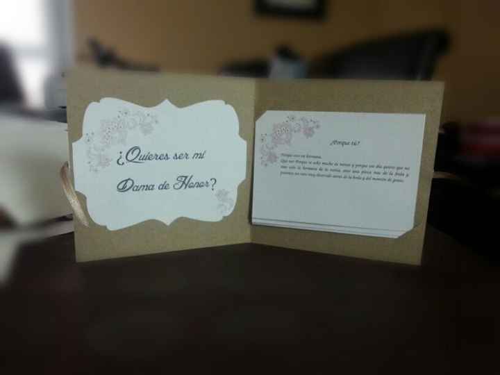 Invita damas de honor