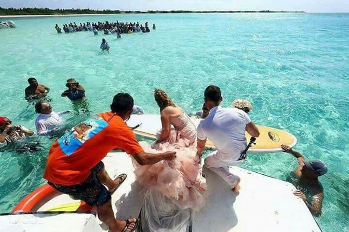 Se casaría en medio del mar. - 2