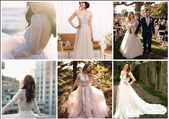 Vestidos: manga larga y encaje