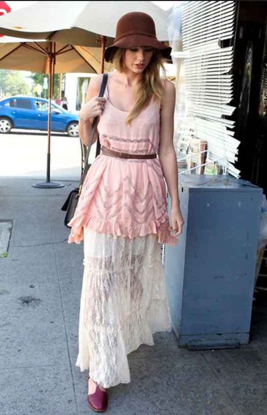 Vestido para Bridal Shower estilo Boho