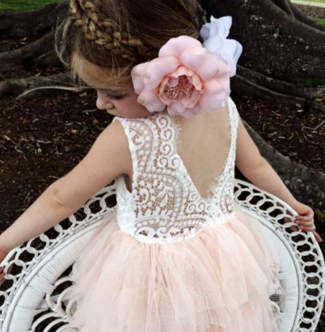 Vestido para flower girl