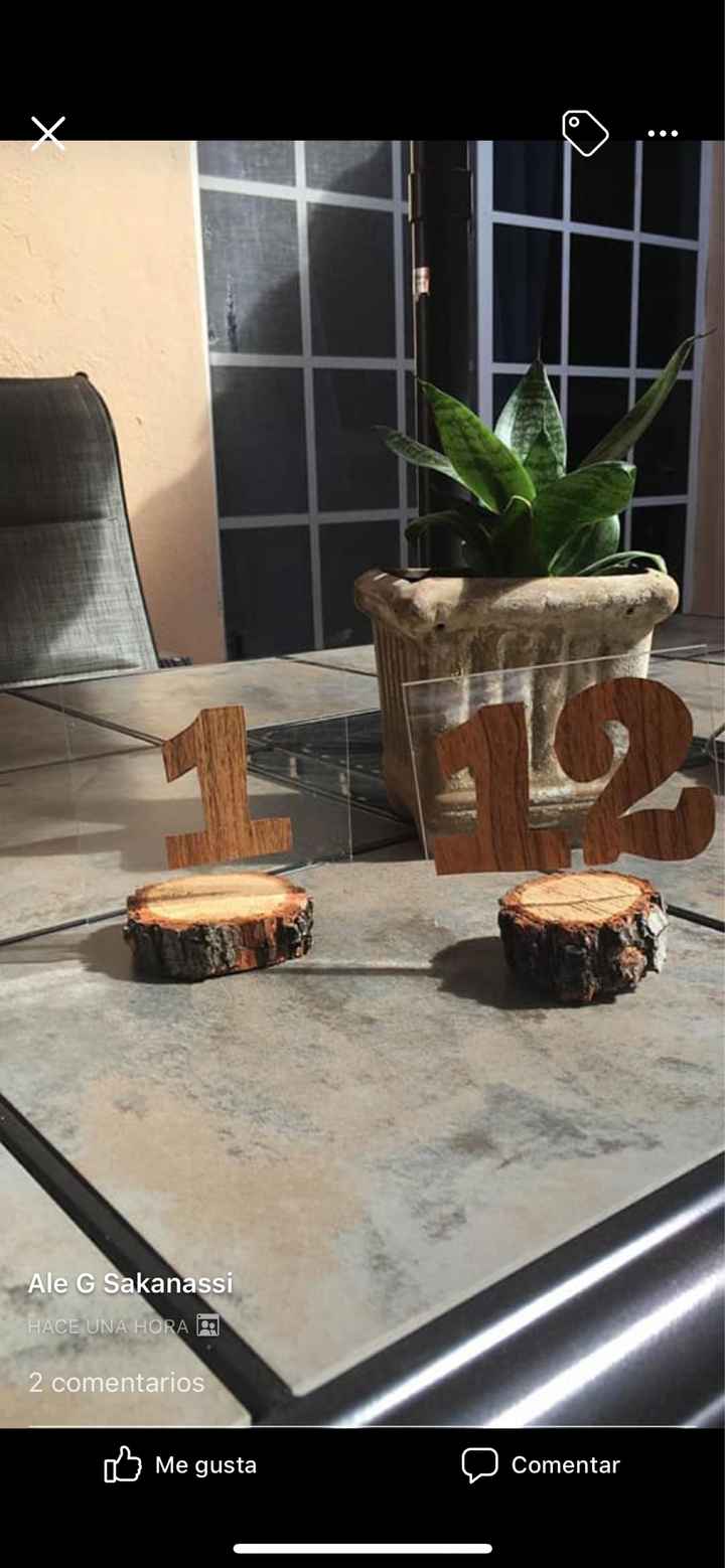 Mis centros de mesa & números de mesa 🤗 - 1