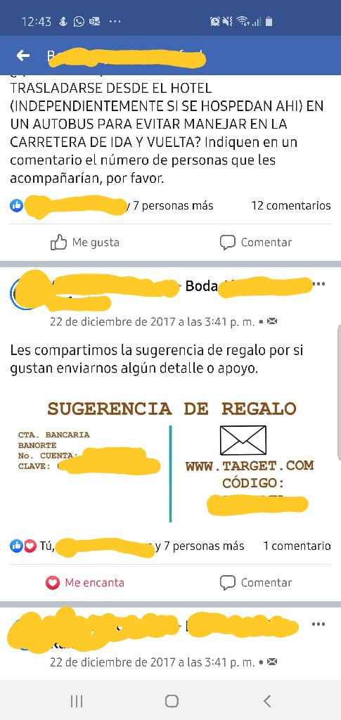 Ayudaaaa Núm. de cuenta en las invitaciones - 1