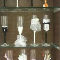 Diferentes estilos  de copas para brindis