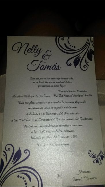 ¿cuánto gastaron en sus invitaciones y quiénes hicieron las suyas? - 2