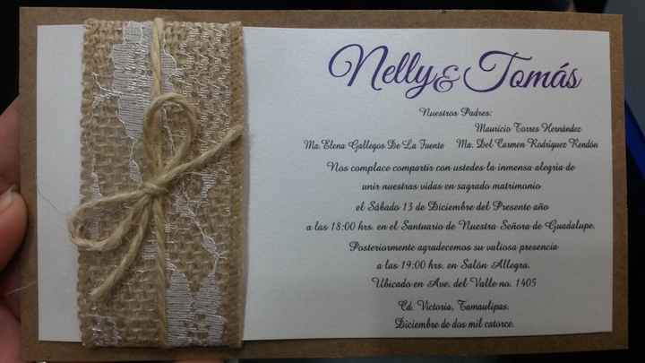 Les presento mis oraciones, arbol de huellas, y otras invitaciones - 1