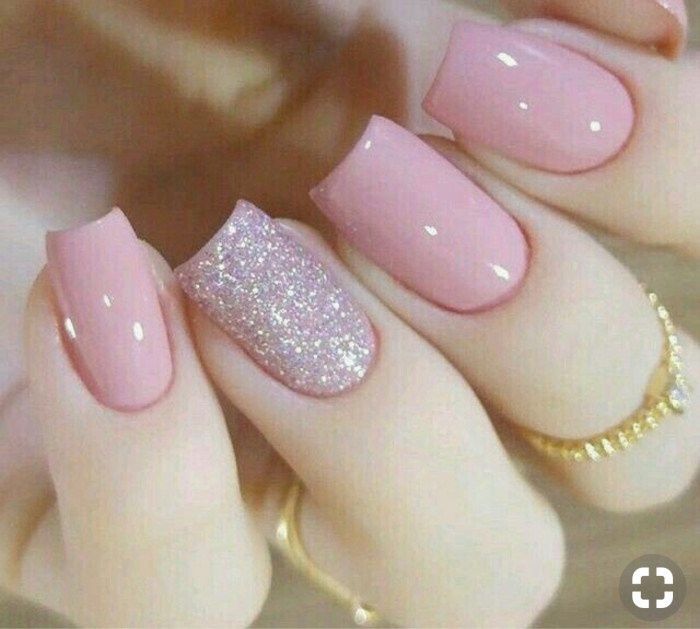 Uñas en color rosa 💓💓💓💓 14