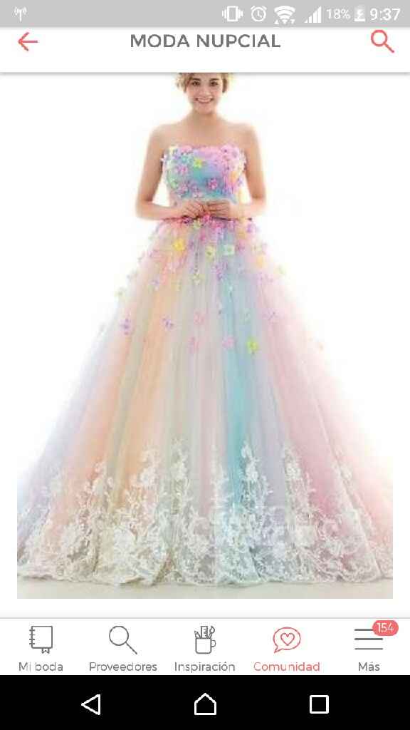  Vestidos de novia "arcoíris" 🌈 - 1