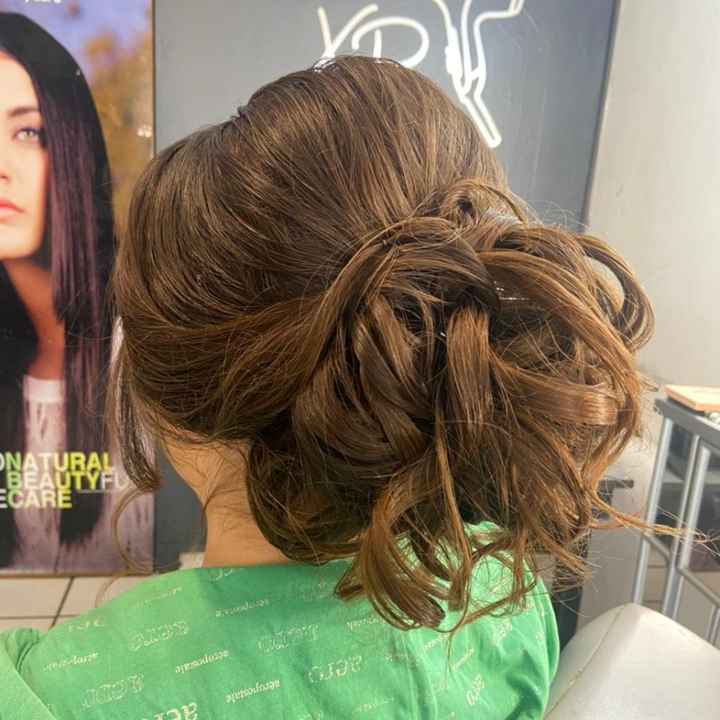 Prueba de maquillaje y peinado 😁 - 1