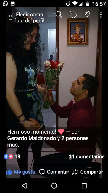 Como anunciaron su compromiso en redes sociales - 1